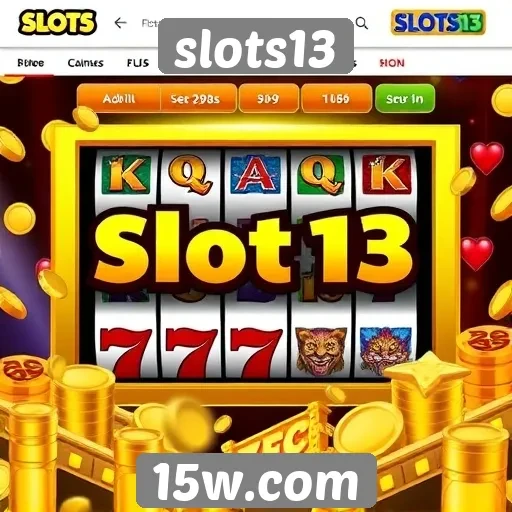 Interface do usuário no site slots13